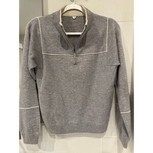 Margaret O’Leary  gray cashmere sweater
